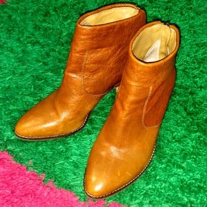 Whiskey-brown Lucky Brand bootie